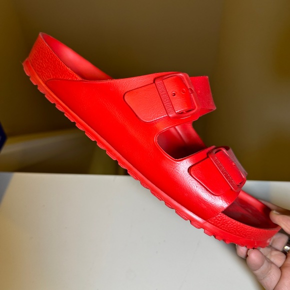 BIRKENSTOCK - Eva Arizona Sandals, Active Red, Men’s Size 12 - Picture 12 of 14